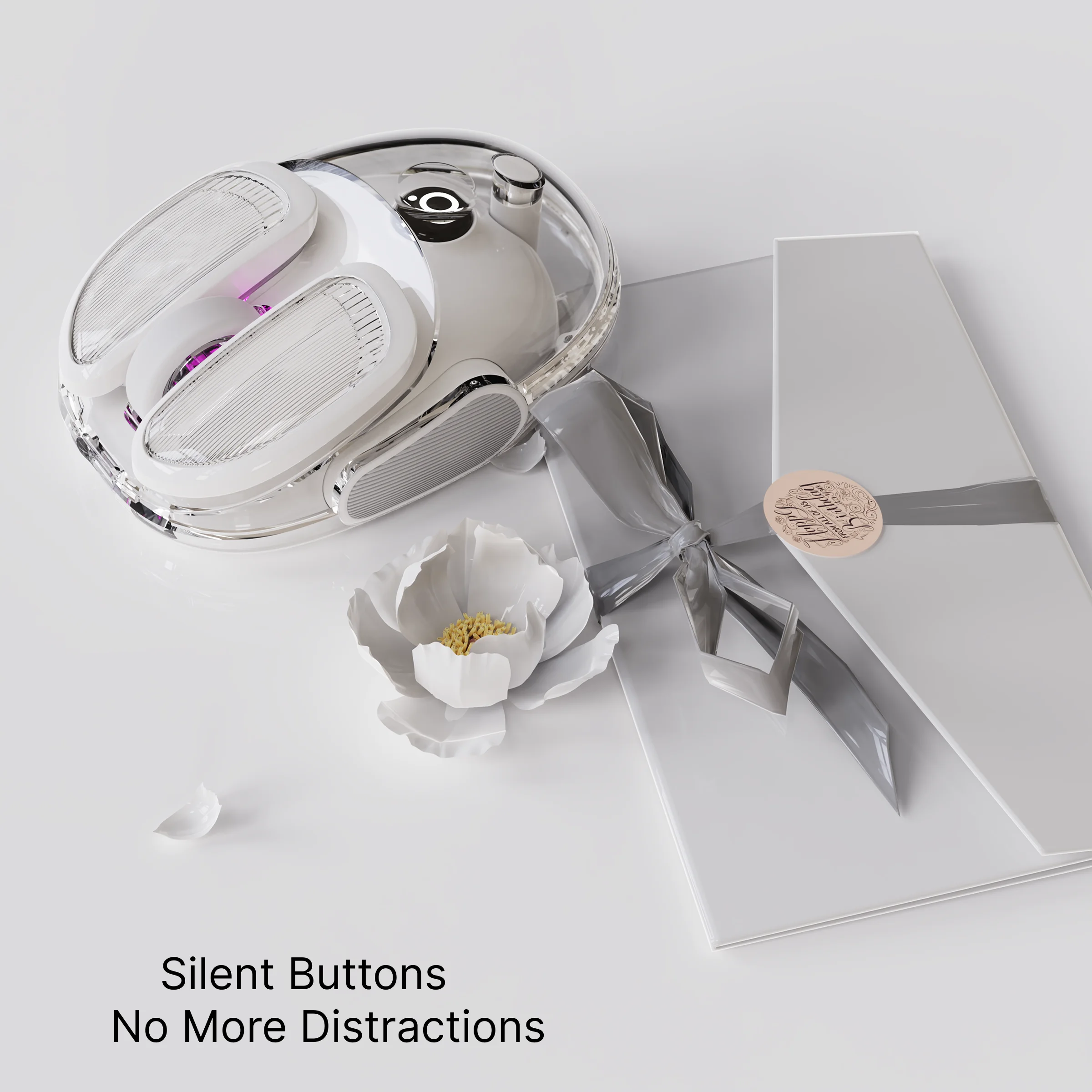 EWEADN Niedliche ergonomische Gaming-Maus, Mini-Kartoffelförmige kabellose Maus, Silent Dual Mode BT/2,4 G, wiederaufladbar, für Laptop/Büro Image