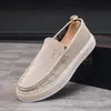 Freizeitschuhe für Herren, Cord-Loafer, Sommer, leichter Komfort, flache Herrenschuhe, atmungsaktive Wanderschuhe, Outdoor-Herren-Sneaker-Schuhe