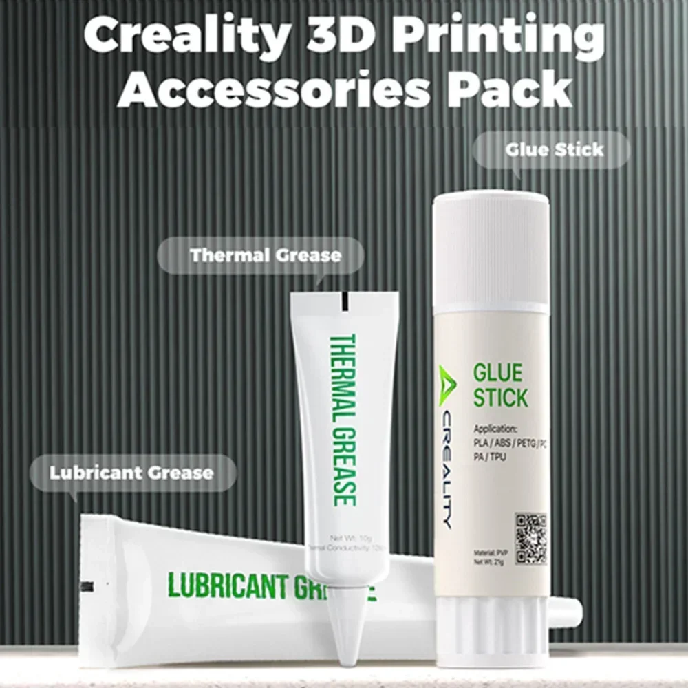 Creality 3D-Druck-Zubehörpaket, Klebestift, Wärmeleitpaste, Schmierfett in einem Paket für alle 3D-Drucker Image