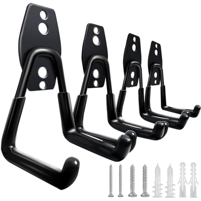 Aufbewahrungshaken in verschiedenen Größen, wandmontierte Metallhaken, einfach zu installieren und langlebig, geeignet für die Lagerorganisation von Elektrowerkzeugen Image