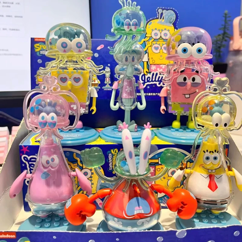 SpongeBob SuqarePants Blind Box Spielzeug Springende Quallen Serie PatrickStar Thaddäus Tentakel Puppenspielzeug Sammeln Sie Ornamente Image