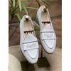Frühling Männer Büroarbeit Formale Schuhe Slip On Loafers Weiß Mokassin Gommino Hochzeit Vintage