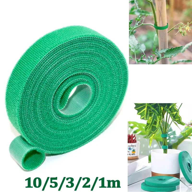 10 m/Rollen Nylon-Pflanzenbinder, Pflanzenverband, Gartenhakenschlaufe, Bambusrohrwickel, Unterstützung, wiederverwendbares Verschlussband, Gartenzubehör Image