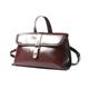 Vintage Postman Bag Women's Large Capacity Handbag Commuter Crossbody Size 26 * 10 * 15cm (red)