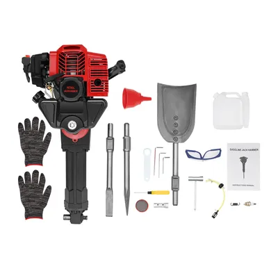 1900W Petrol Engine Tree Digger With Different Types Of Head Hand Pull Start Garden Tree Transplanting Digging Machine