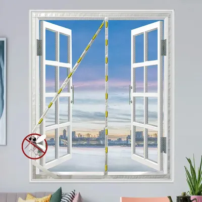 Customizable magnetic mosquito screen, window screen, self-adhesive mosquito net curtain, simple invisible sand window curtain