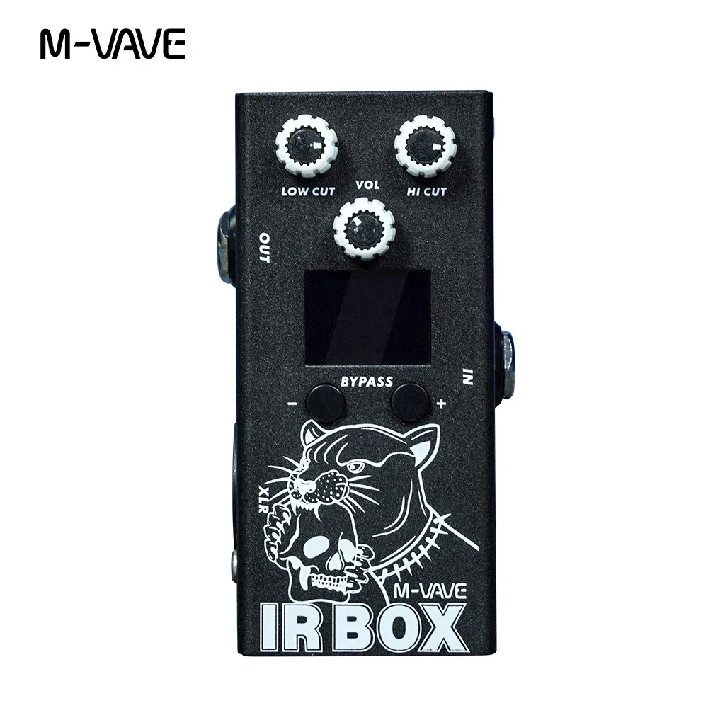 M-VAVE IR Box Pedale effetti per chitarra Cabina IR Armadi di risposta alle impulsi Simulatore di altoparlanti, EQ a 9 segmenti, come effettore EQ individuale