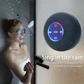 Audio Bluetooth portatile Ipx4 luci a LED impermeabili bagno esterno grande ventosa può essere assortito altoparlante da parete