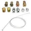 11 pz/set Universale Acceleratore Cavo Frizione Kit di Riparazione Tettarelle Da Biberon Senza Saldatura con Manicotto Dado Set con Cavo Rasaerba Rotovator Parti