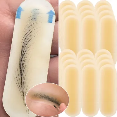 2-10pcs Silicone Tattoo Training Tools Eyebrow Skin Sticker Tattoo Eyebrow Protection Transfer Real