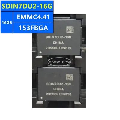 SDIN7DU2-16G SDIN5D2-16G SDIN5D1-16G EMMC4.41 16GB 153FBGA Memory Chip IC Electronic Components New