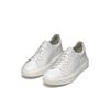 Sneaker GEOX "U DEIVEN", Herren, Gr. 40, weiß, Leder, Textil, casual, Schuhe, Schnürschuh, Freizeitschuh im cleanen Look