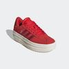 Plateausneaker ADIDAS SPORTSWEAR "VL COURT BOLD LIFESTYLE KIDS", Gr. 36, collegiate rot, sanftes weiß, collegiate burgundy, Leder, Synthetik, sportlich, Schuhe, Design auf den Spuren des adidas Gazelle Bold
