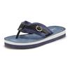 Badezehentrenner VENICE BEACH, Damen, Gr. 39, blau (blau, schwarz), Obermaterial: 70% Textilmaterial, 30% Lederimitat. Futter: 100% Synthetik. Decksohle: 100% Synthetik. Laufsohle: 100% Synthetik, casual, Schuhe Zehentrenner Dianette, Sandale,...