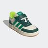 Sneaker ADIDAS SPORTSWEAR "BREAKBASE E KIDS", Gr. 35, sanftes weiß, collegiate grün, court grün, Textil, Synthetik, sportlich, Schuhe