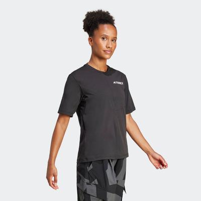 Funktionsshirt ADIDAS TERREX "W MT TEE", Damen, Gr. XL, schwarz, Obermaterial: 100% Polyester, sportlich, Rundhals, Shirts Image