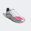 Fußballschuh ADIDAS PERFORMANCE "F50 MESSI CLUB KUNSTRASEN NEUERER GENERATION, HART- UND ASCHENPLÄTZE", Gr. 33, cloud weiß, lucid rot, silber metallic, Synthetik, sportlich, Schuhe, geeignet für Rasen- und Kunstrasenplätze