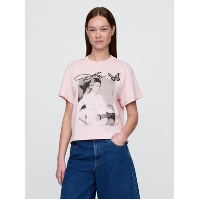 Gap Pink Dolly Parton Relaxed Graphic Band Tee