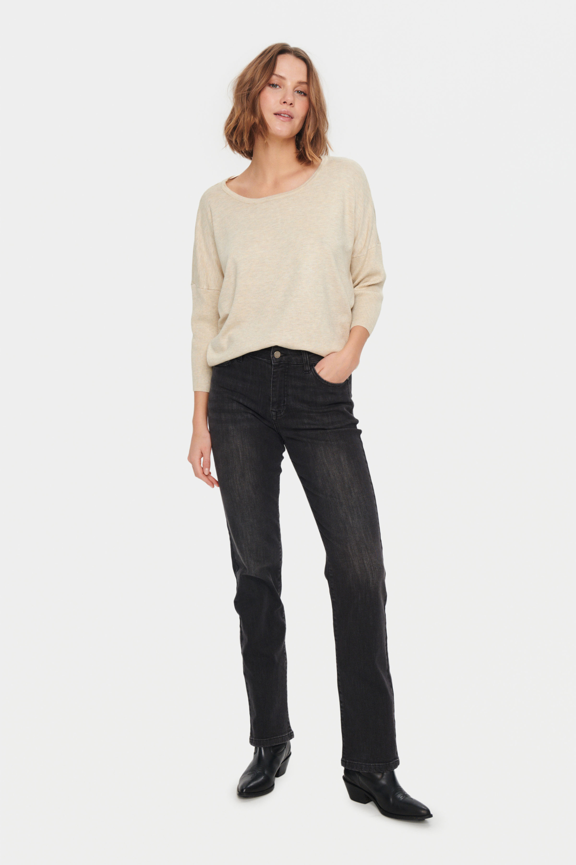 Strickpullover Casual fit beige