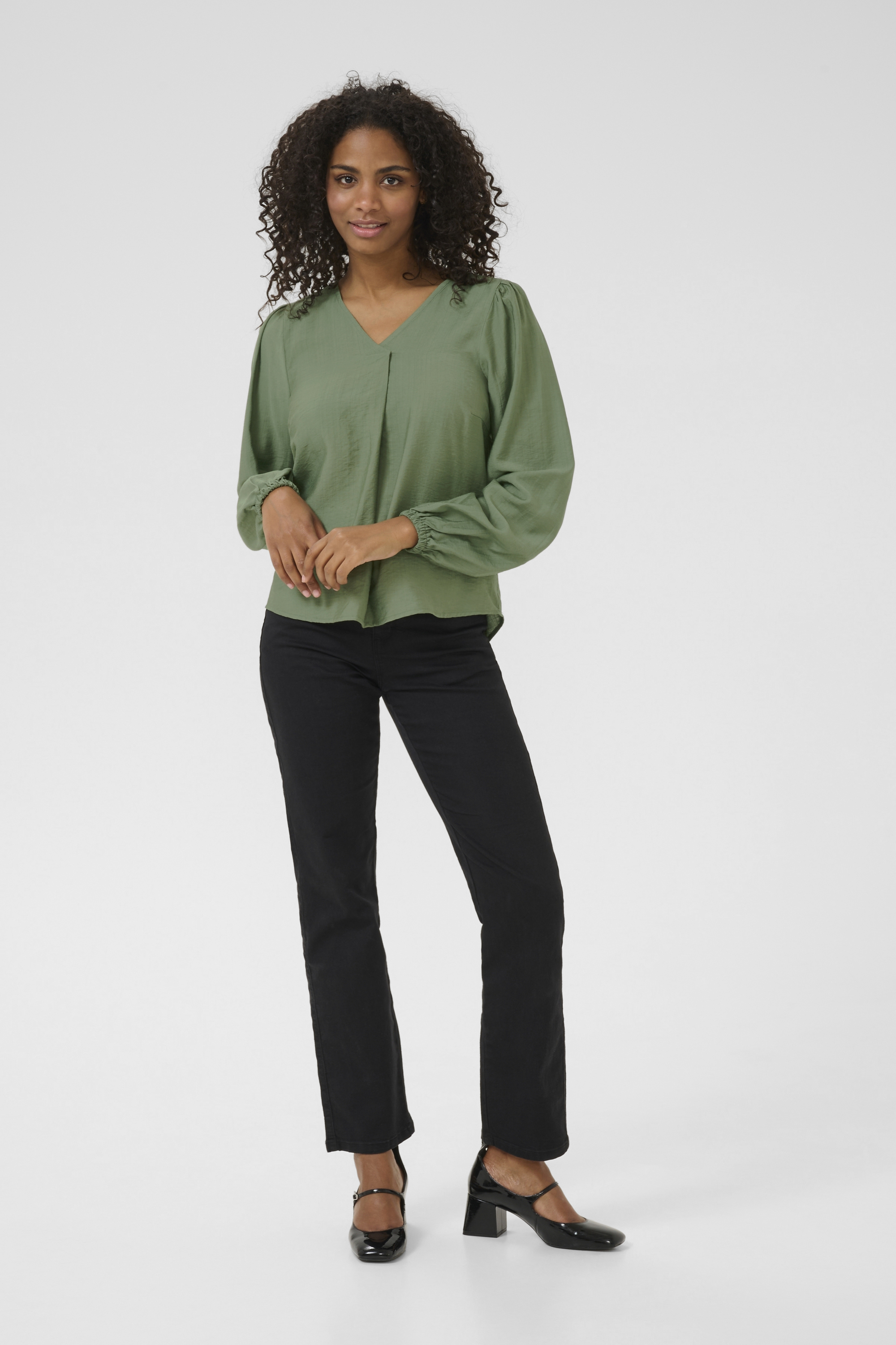 Langarm-Bluse Regular fit Sea Spray CC green Image