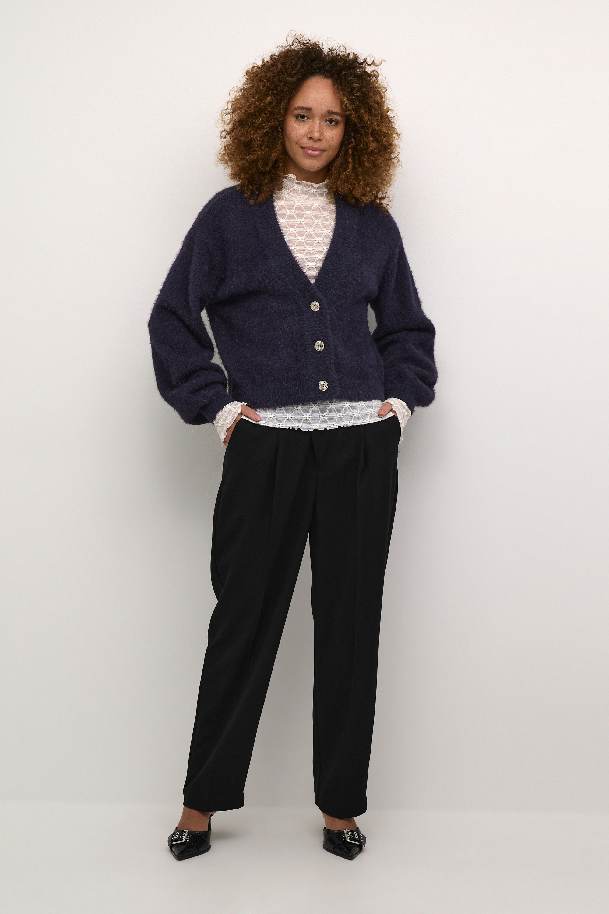 Strickjacke Baggy fit purple Image