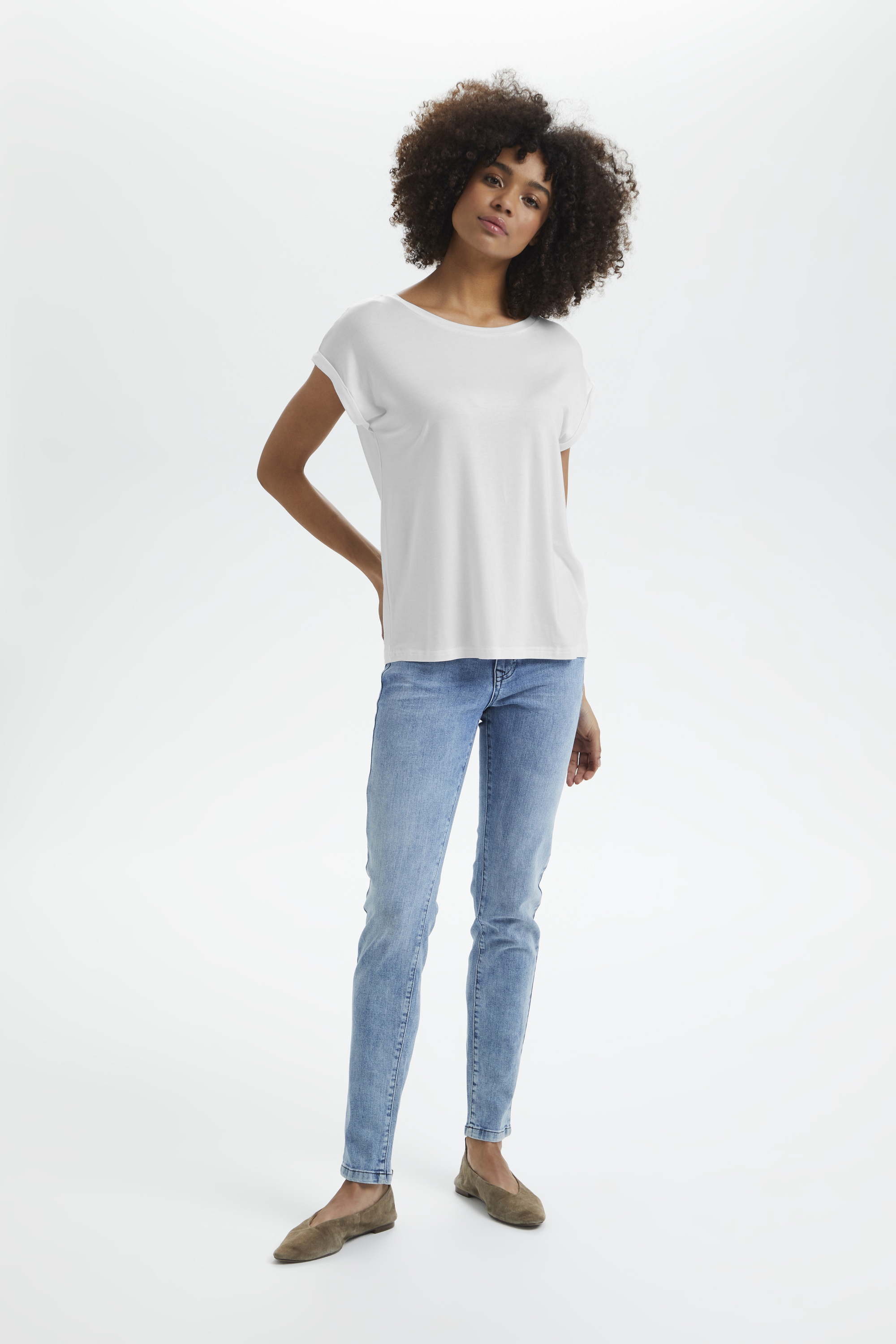 T-shirt Casual fit white Image