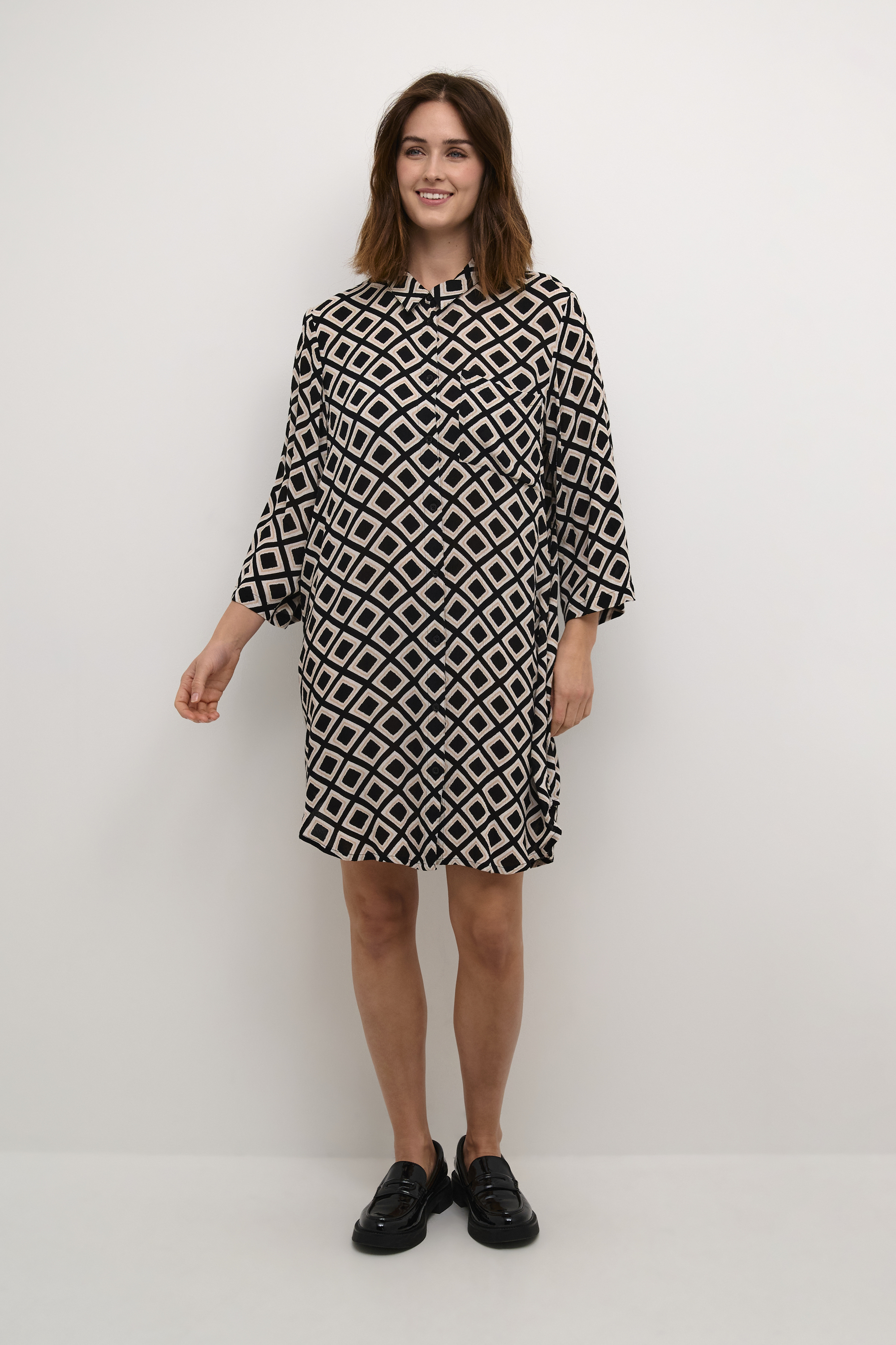 Langarm - Hemd Loose fit Black/Chalk/Gray Diamond black multi Image