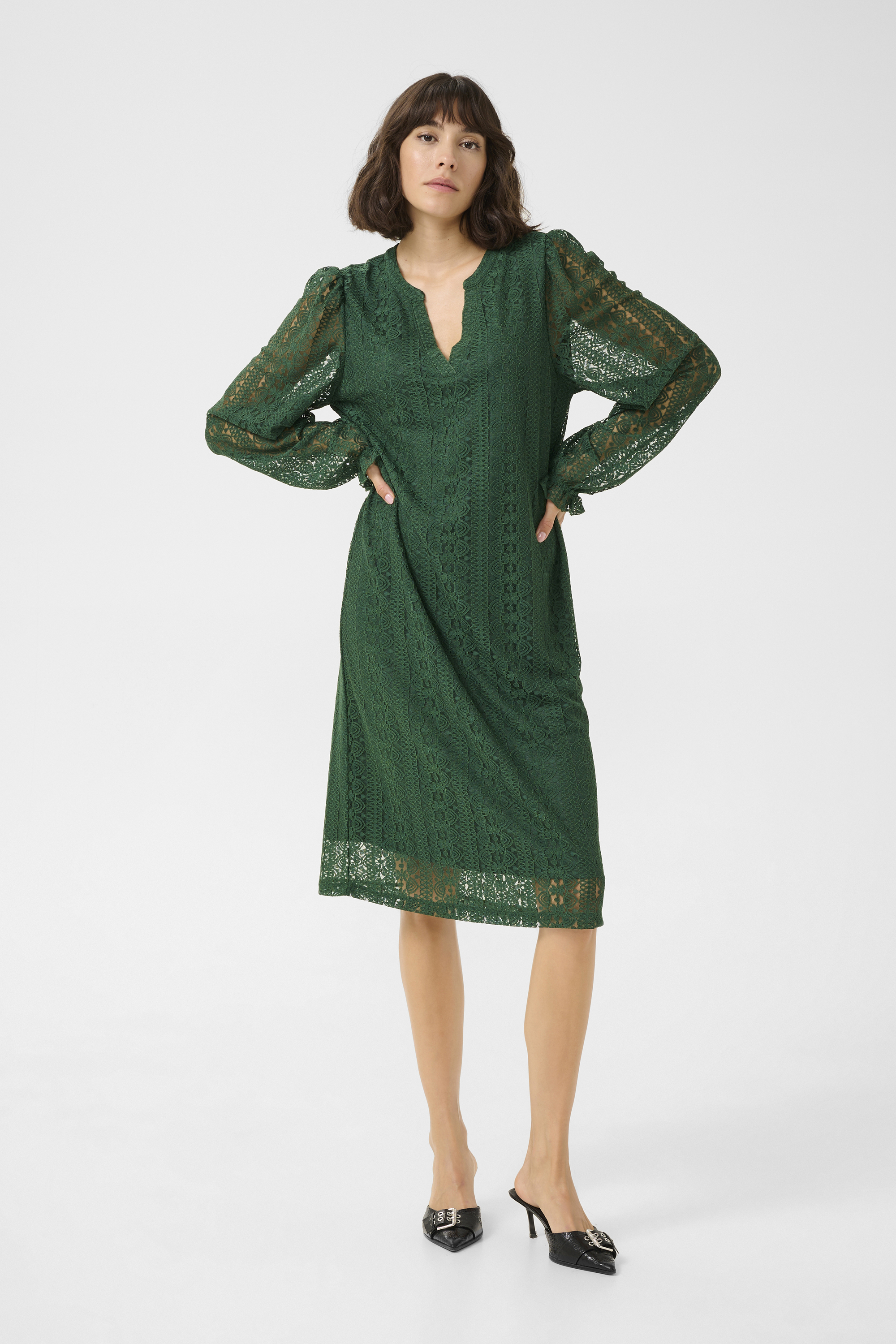 Jerseykleid A-shape Dark Green Image