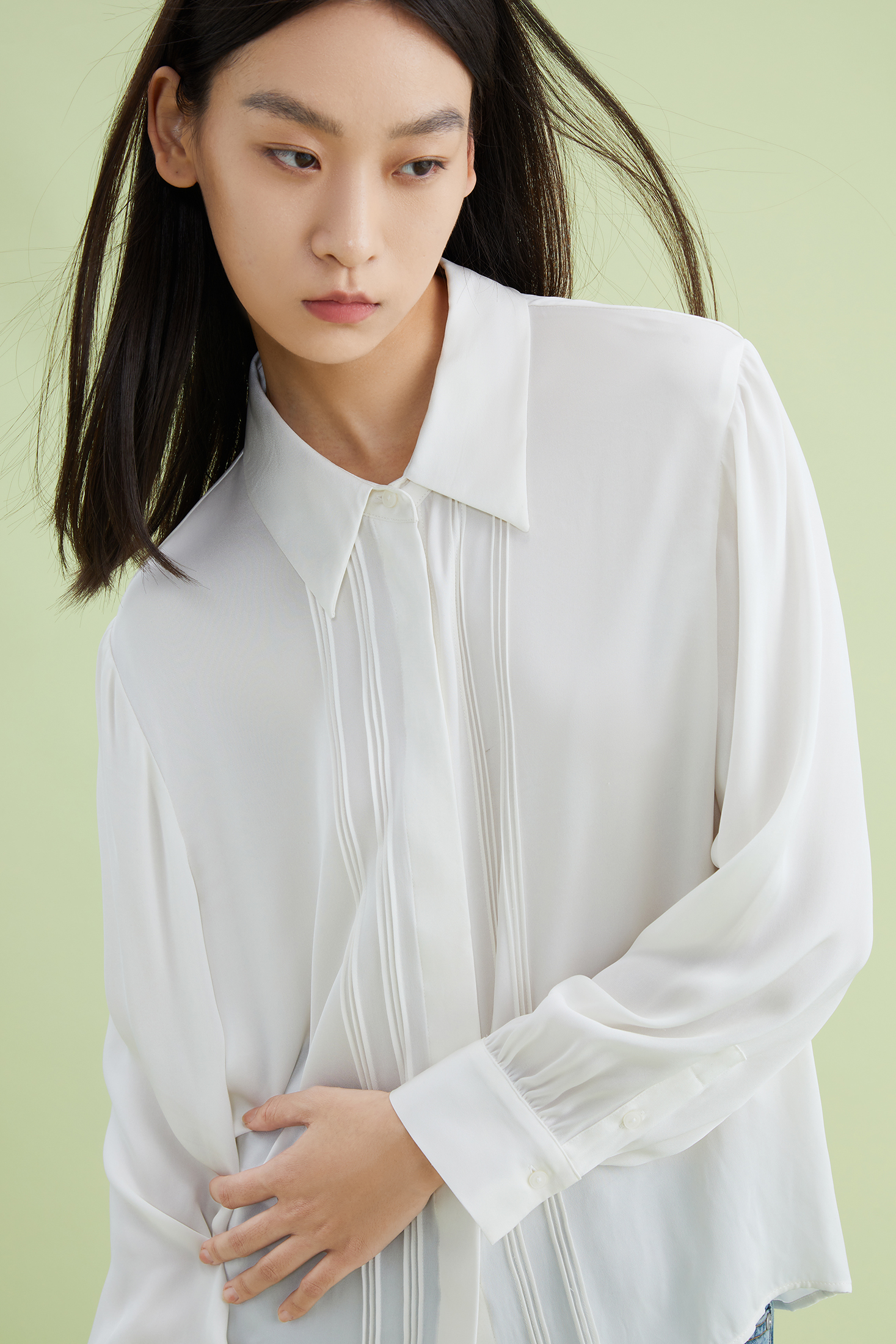 LILY SOFT MULBERRY SILK SHIRT Image