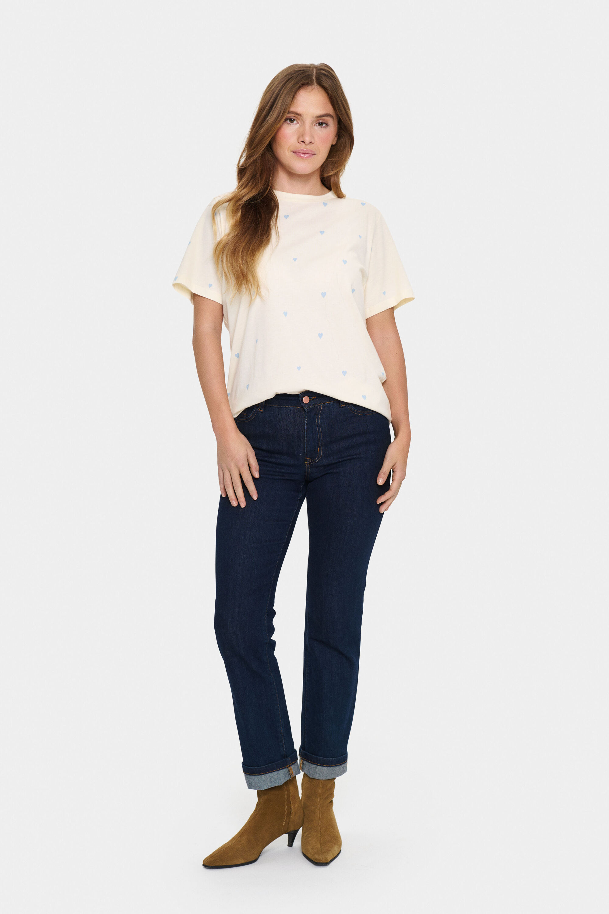 T-Shirt in lockerer Passform white Image