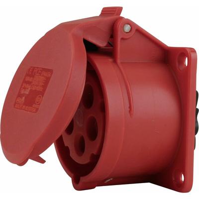 Pce CEE-Anbaudose 5-polig 16A rot Adapterstecker Image