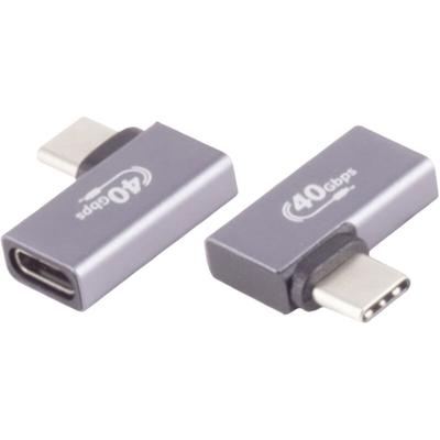 Bkl Electronic - usb-c® Adapter, 4.0, 90° Winkel links/rechts, Pro Adapter, gewinkelt 10080135 Inhal Image