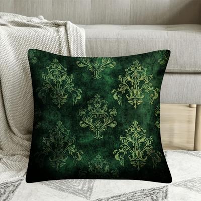TEMU 1pc Luxurious Short Plush Pillow Covers For Living Room, Bedroom, And Office Decor 18×18inch/45×45cm Image