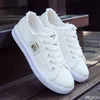 Frühling Sommer Frauen Leinwand Sneaker Low Top Denim Sneakers Damen Schnürung flache Leinwand Board Schuhe weibliche Sapatos Femininos