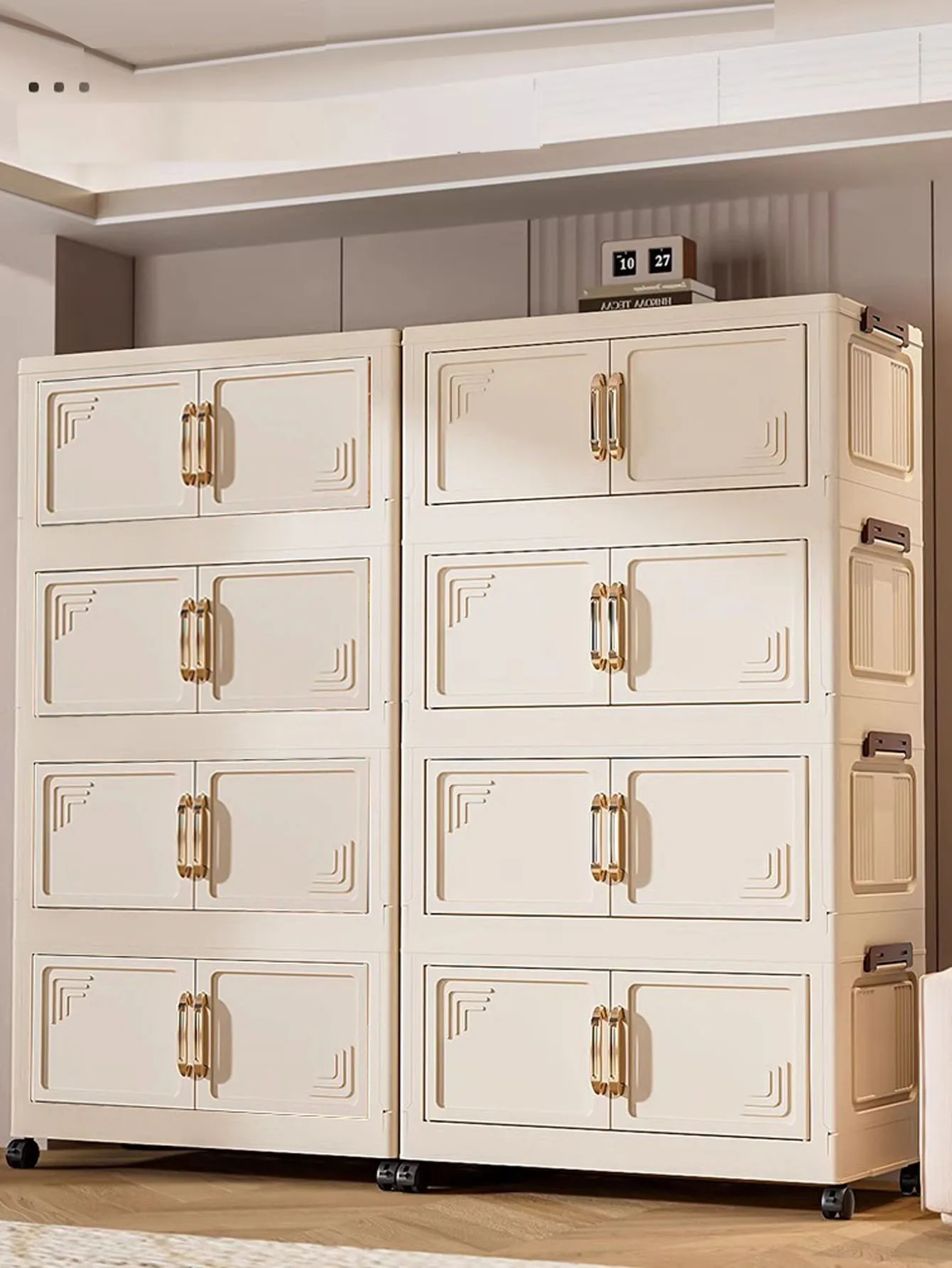 5/4/3/2/1 Schicht Kleidung Schrank Spind Kleiderschrank Faltbare Multi-Schicht Wohnzimmer Snack Spielzeug Schrank Spind Hause