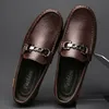 Männliche Freizeit schuh weiche Mokassin neu in Slip-On Herren Lederschuhe billige Räumung koreanischen Stil legitime Größe 45 Lieferung Verkauf