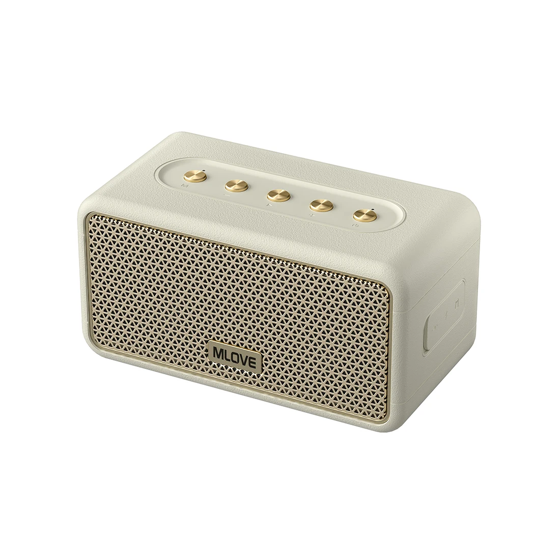 Mlove A100 Tragbarer Bluetooth-Lautsprecher, kabelloser Bluetooth 5.3-Lautsprecher, Stereo-Sound, 24-Stunden-Spielzeit. Reichhaltiger Bass, IPX5 wasserdicht Image