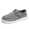 Grau Männer Casual Schuhe Große Größe 39-50 Atmungsaktive Leinwand Müßiggänger Schuhe Für Männer