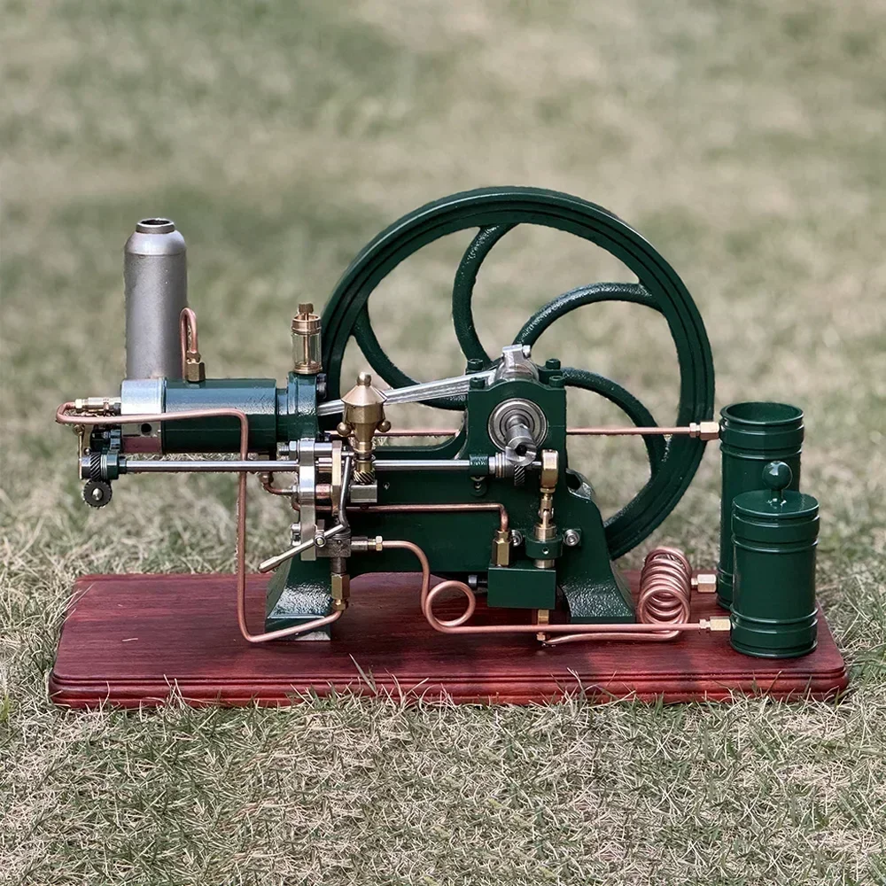 Horizontales Viertakt-Benzinmotor-Modell, Metall-Einzylinder-Dieselmotor, interne Verbrennung, wissenschaftliches Experiment, Spielzeug, Geschenk Image