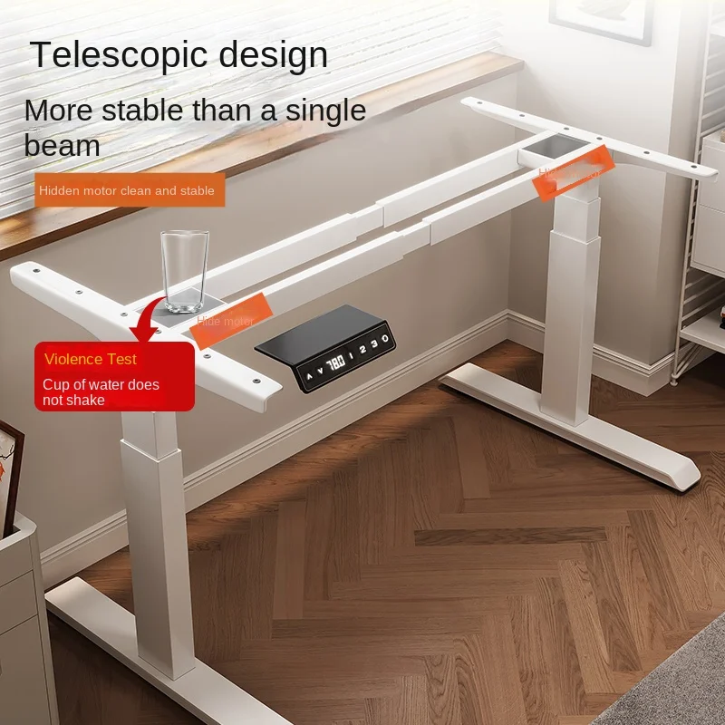 Intelligente elektrische Hubtischbeine, Einzelmotor, Doppelstrahl, Büroschreibtisch, Computertisch, Arbeitstisch, Beinhalterung, Zubehör