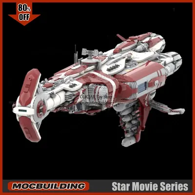 Raum Serie UCS Escort Cruiser MOC Bausteine Sammlung Technologie Ziegel DIY Montage Modell Display Spielzeug Weihnachten Geschenke Image