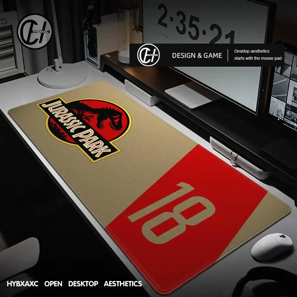 Jurassic Park Auf Lager Großes Mauspad PC Computermatte Größe für großes Edge Locking Game Keyboard Pad Image