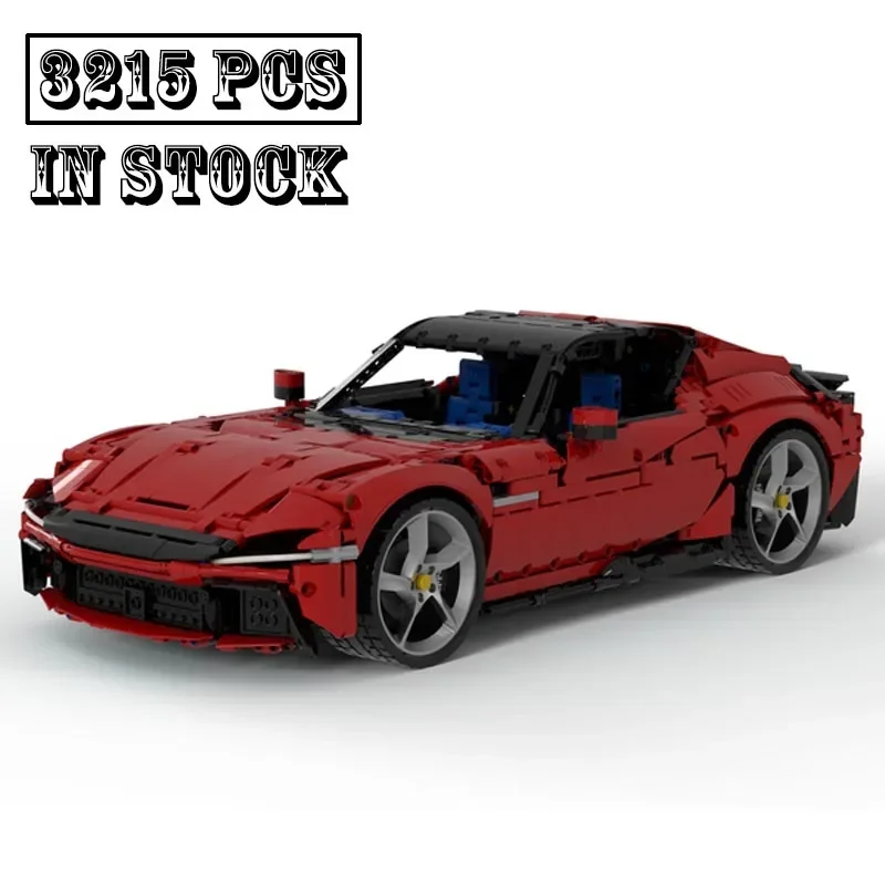 Neue MOC-191495 Technische 12Cilindri Supercar Rennwagen im Maßstab 1:8 Hypercar Rennwagen Modell Bausteine Spielzeug Geburtstage Geschenke Image