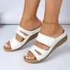 Sommer-Hausschuhe mit dickem Boden und Strand, große Damen-Sommer-Oberbekleidung, Hausschuhe, modische, atmungsaktive Damenschuhe