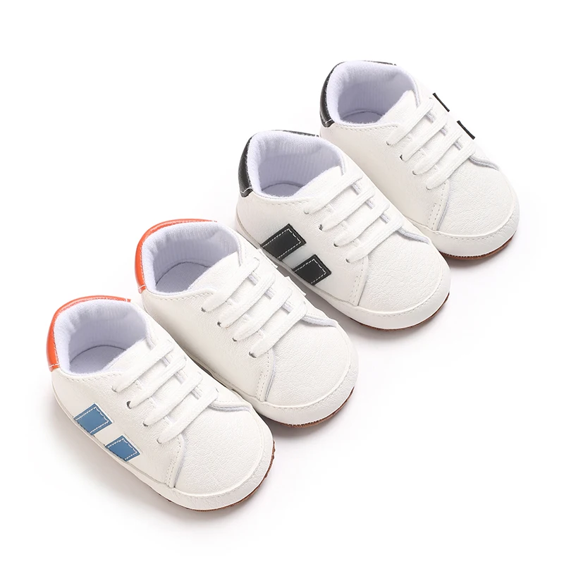 Frühlings-Babyschuhe, weiße Schuhe, weiche Sohle, rutschfeste Lernschuhe, männliche und weibliche Babyschuhe, die nicht von atmungsaktiv fallen