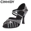 CINMIDY Neue Schwarz Latin Dance Schuhe frauen Tango Salsa Ballsaal Tanzen Schuhe Damen Weiche Sohle