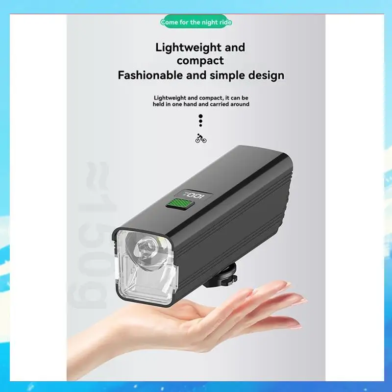 Fahrradlichter, Nachtfahrlichter mit hohem und niedrigem Schalter, 800 Lumen, USB-C-Aufladung für Radfahrer und Pendler – [A49T] Image