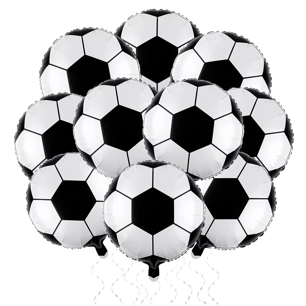 10 Stück 18 Zoll Baseball, Golf, Rugby, Volleyball Sport Thema Partyzubehör Kinder Sport Geburtstag Party Dekorationen Bälle Image