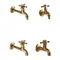 Long garden use Bibcock faucet tap crane Antique Brass Finish Bathroom Wall Mount Washing Machine Water Faucet Tap