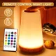 Luce notturna a LED che cambia colore Lampada dimmerabile touch con telecomando RGB Lampada da comodino da tavolo portatile Lampada da notte ricaricabile USB